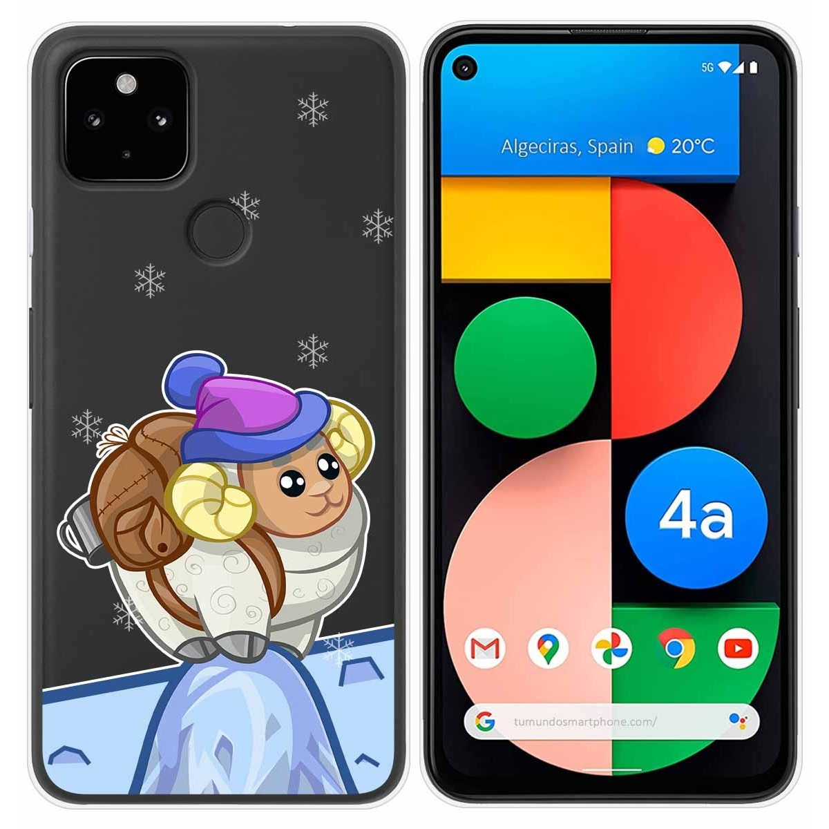 Funda Gel Transparente para Google Pixel 4a diseño Cabra Dibujos