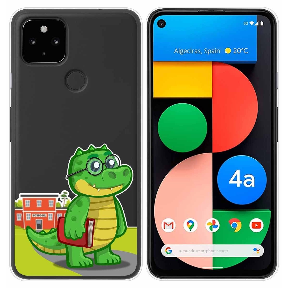 Funda Gel Transparente para Google Pixel 4a diseño Coco Dibujos