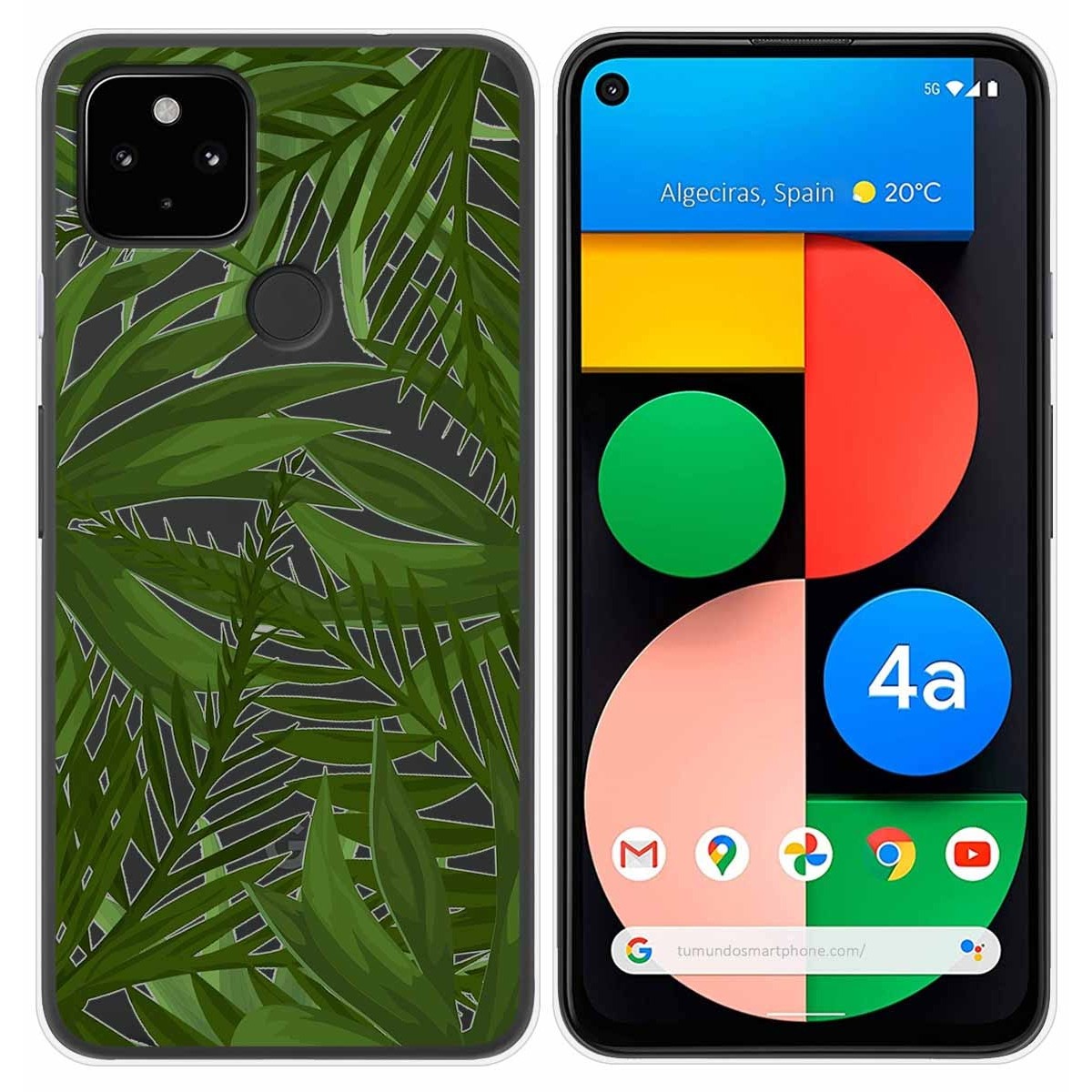 Funda Gel Transparente para Google Pixel 4a diseño Jungla Dibujos