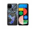 Funda Gel Transparente para Google Pixel 4a diseño Plumas Dibujos