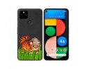 Funda Gel Transparente para Google Pixel 4a diseño Tigre Dibujos