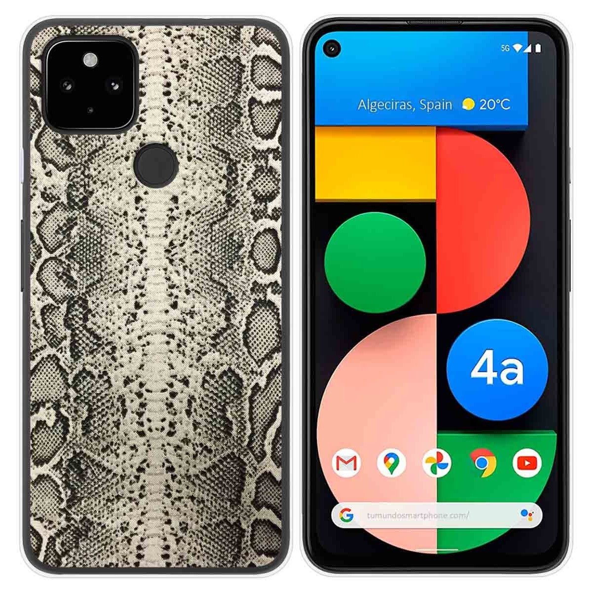 Funda Gel Tpu para Google Pixel 4a diseño Animal 01 Dibujos