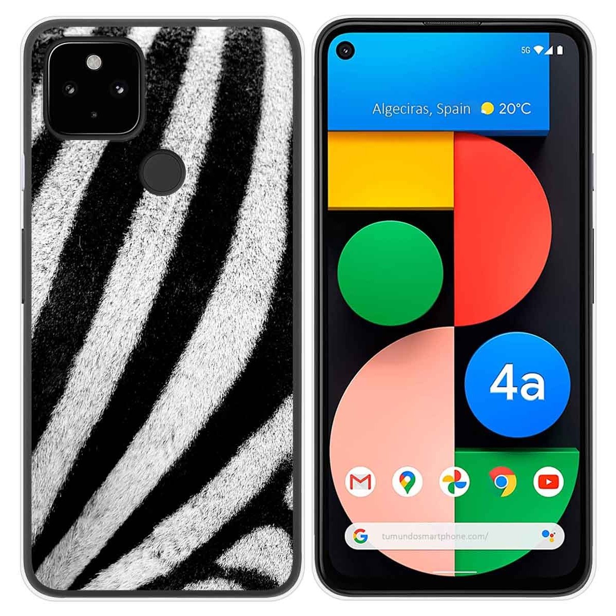 Funda Gel Tpu para Google Pixel 4a diseño Animal 02 Dibujos