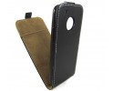 Funda Piel Premium Negra Ultra-Slim para Lenovo Moto G5 Plus
