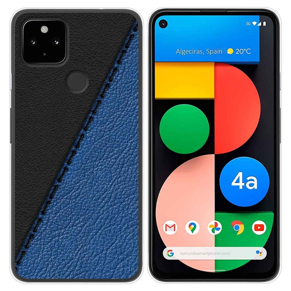 Funda Gel Tpu para Google Pixel 4a diseño Cuero 02 Dibujos