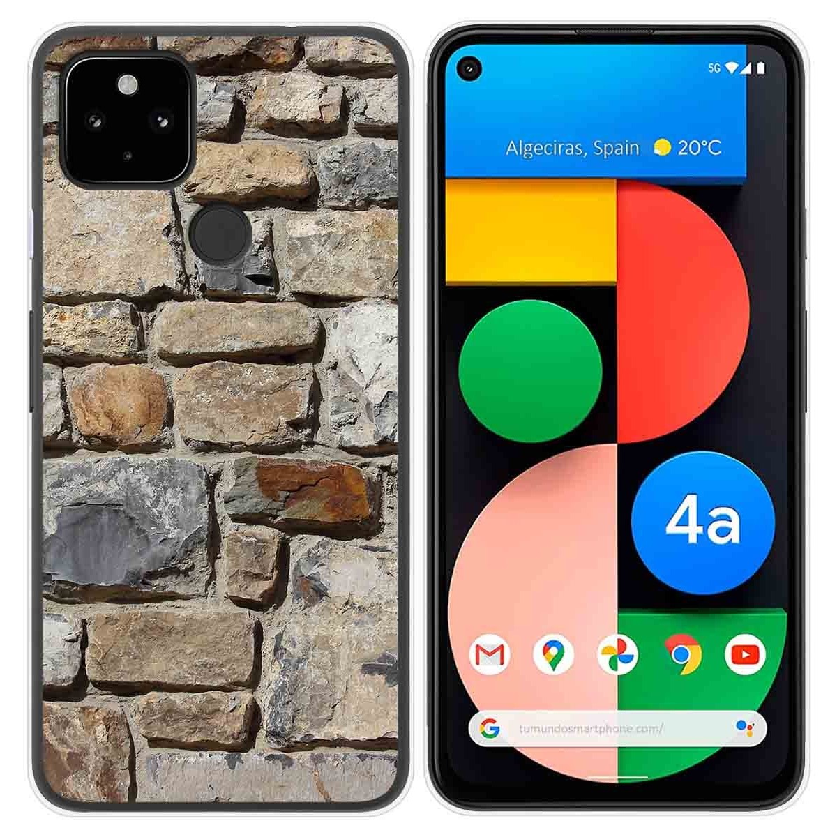 Funda Gel Tpu para Google Pixel 4a diseño Ladrillo 03 Dibujos