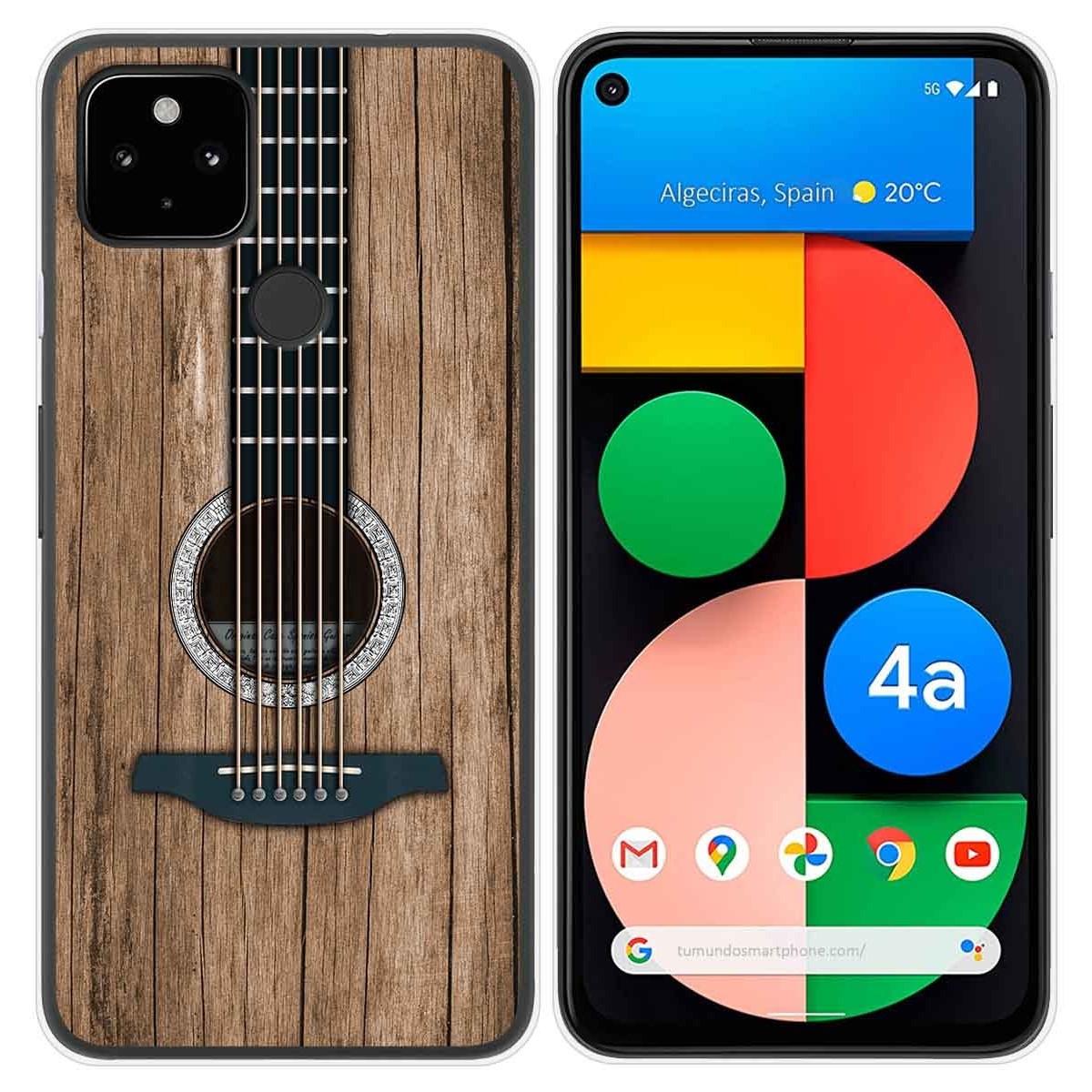Funda Gel Tpu para Google Pixel 4a diseño Madera 11 Dibujos