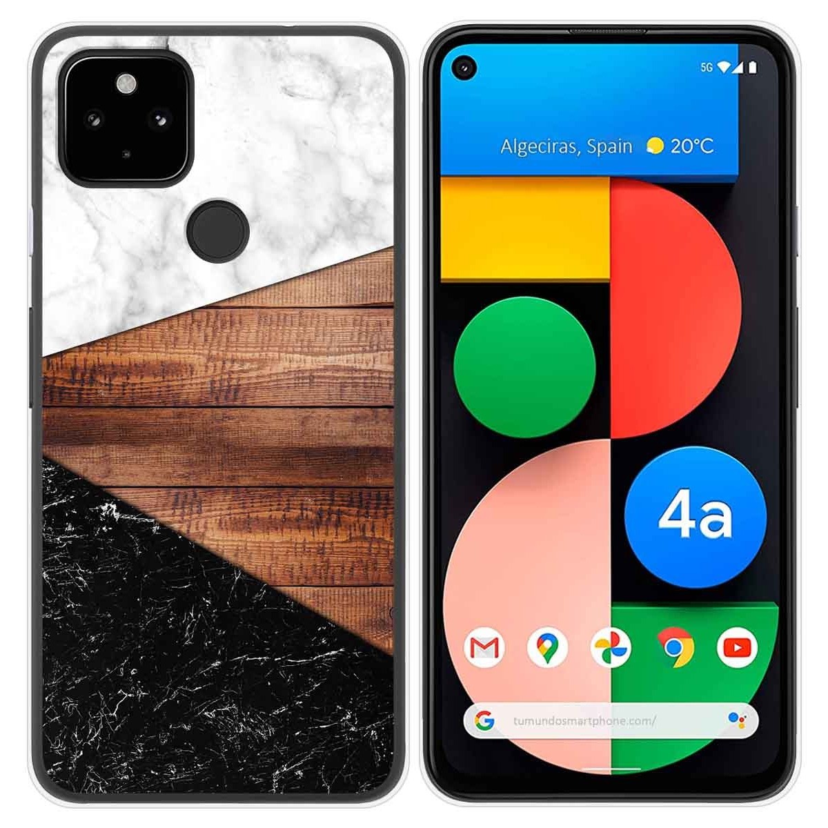 Funda Gel Tpu para Google Pixel 4a diseño Mármol 11 Dibujos