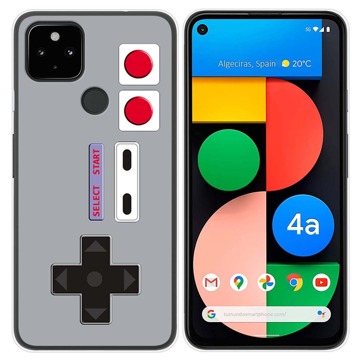 Funda Gel Tpu para Google Pixel 4a diseño Consola Dibujos