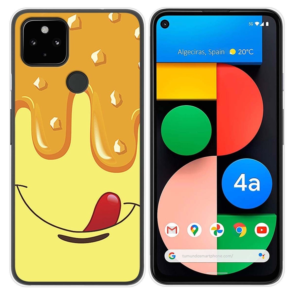 Funda Gel Tpu para Google Pixel 4a diseño Helado Vainilla Dibujos