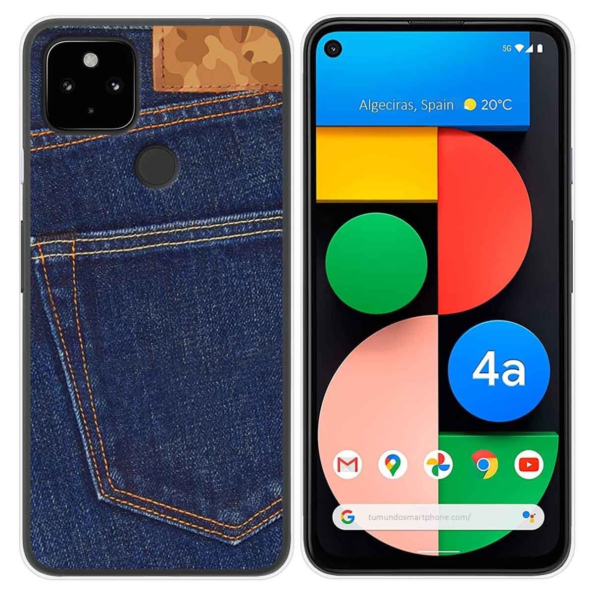 Funda Gel Tpu para Google Pixel 4a diseño Vaquero Dibujos
