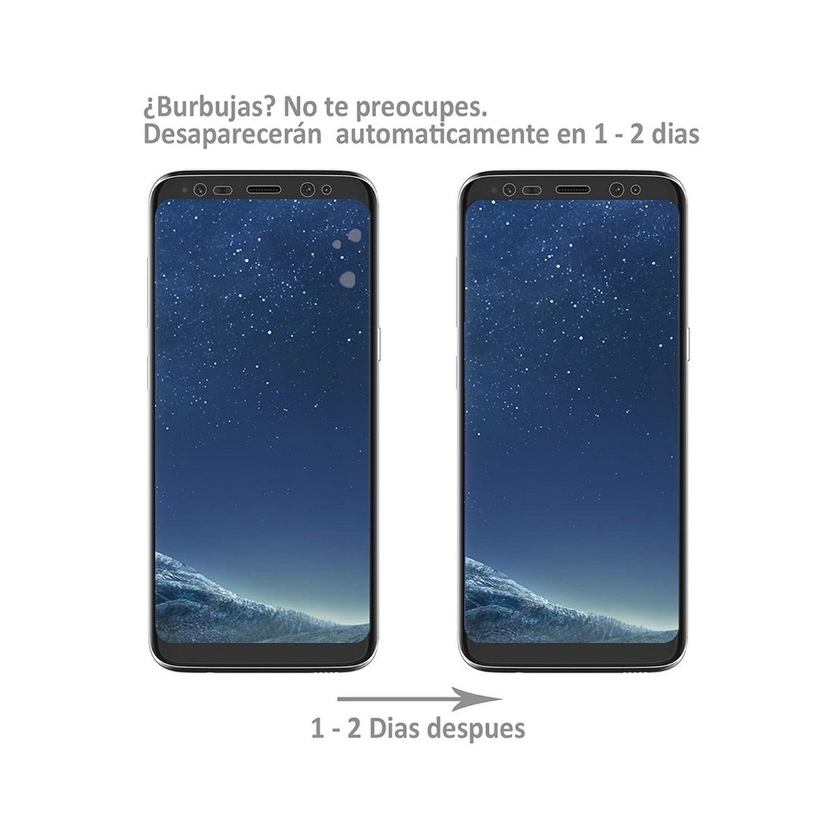 2x Protector Pantalla Tpu Frontal Completo para Samsung Galaxy S8 Plus