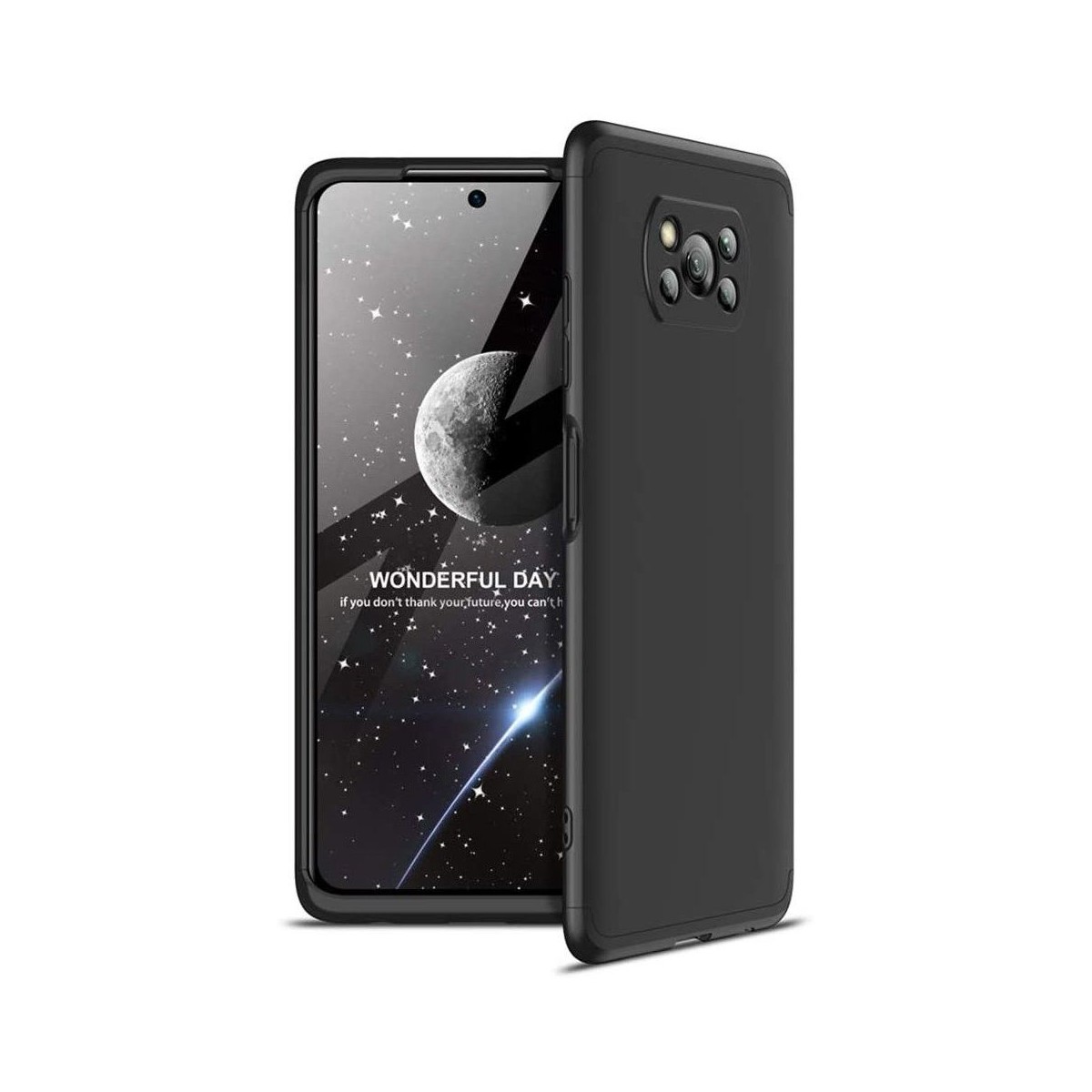 Funda Carcasa GKK 360 para Xiaomi POCO X3 NFC / X3 PRO color Negra