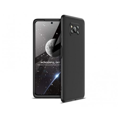 Funda Carcasa GKK 360 para Xiaomi POCO X3 NFC / X3 PRO color Negra