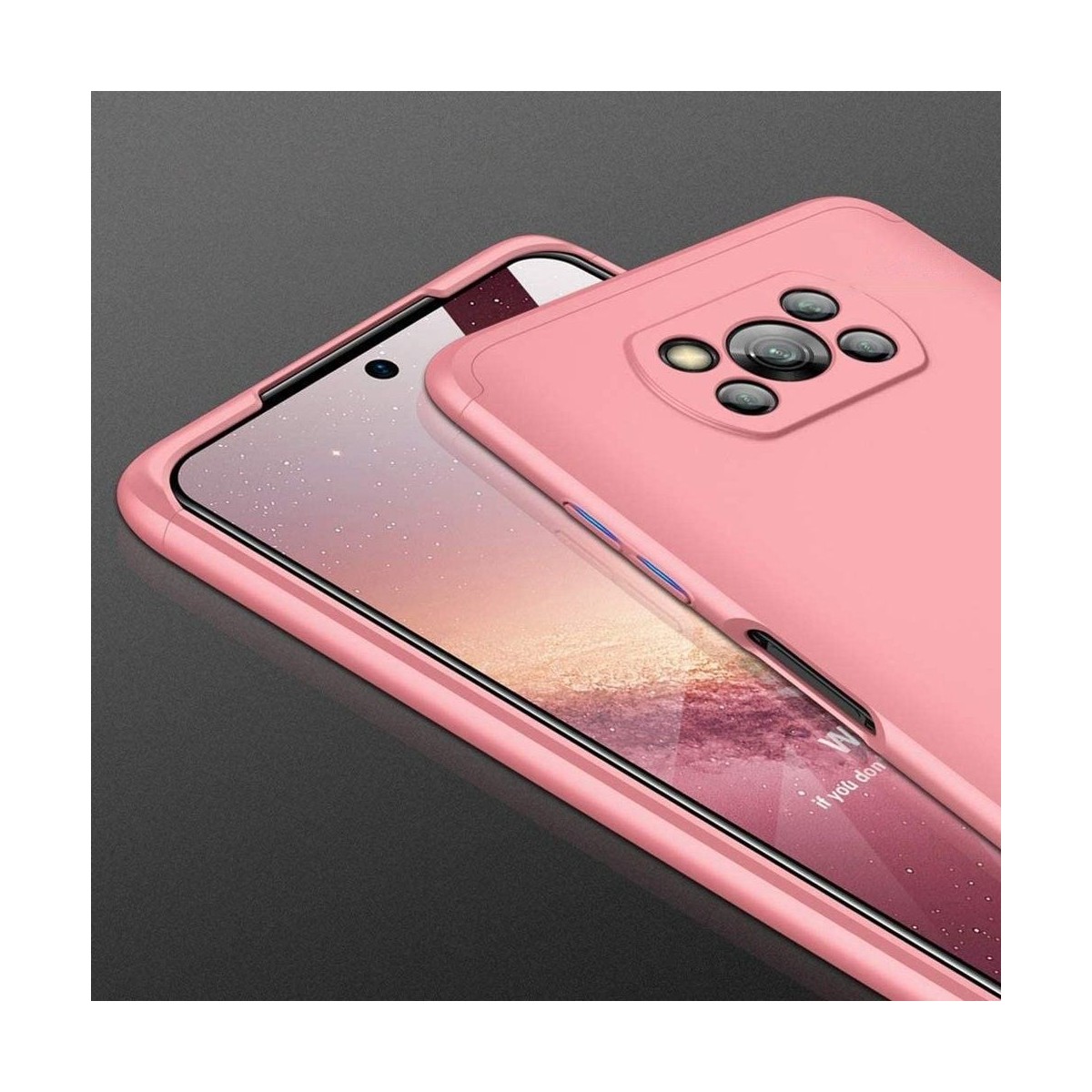 Funda Carcasa GKK 360 para Xiaomi POCO X3 NFC / X3 PRO color Rosa