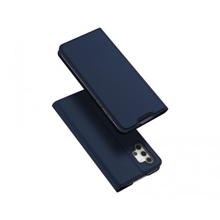 Funda Piel Soporte Magnética Dux Ducis para Samsung Galaxy A32 5G color Azul