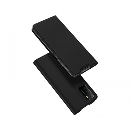 Funda Piel Soporte Magnética Dux Ducis para Xiaomi POCO M3 / Redmi 9T color Negra