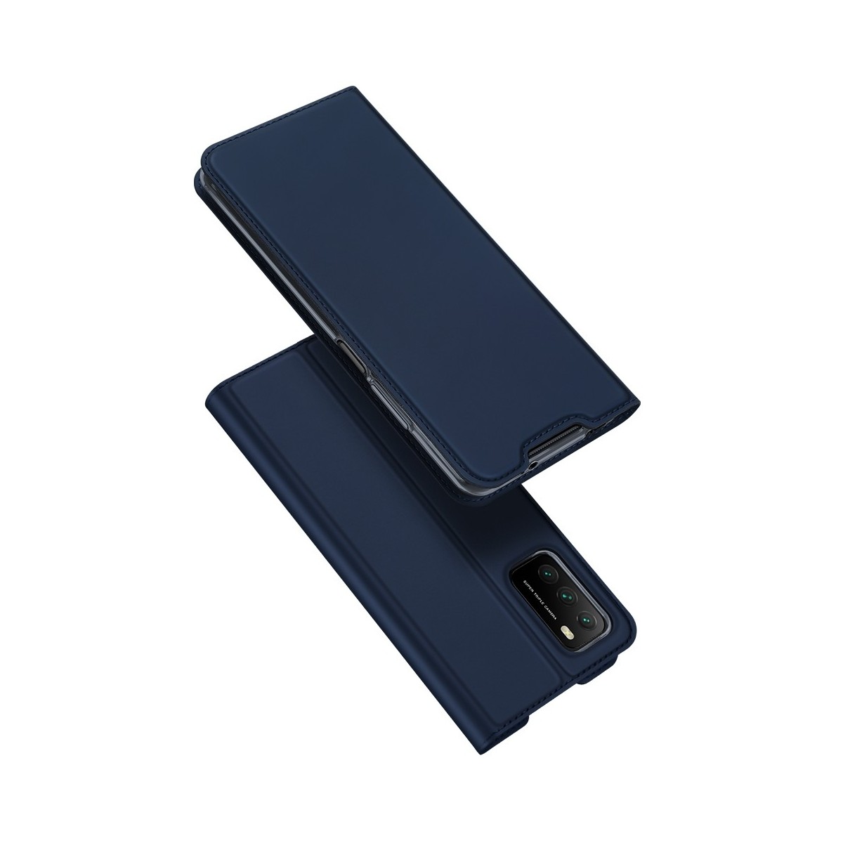 Funda Piel Soporte Magnética Dux Ducis para Xiaomi POCO M3 / Redmi 9T color Azul