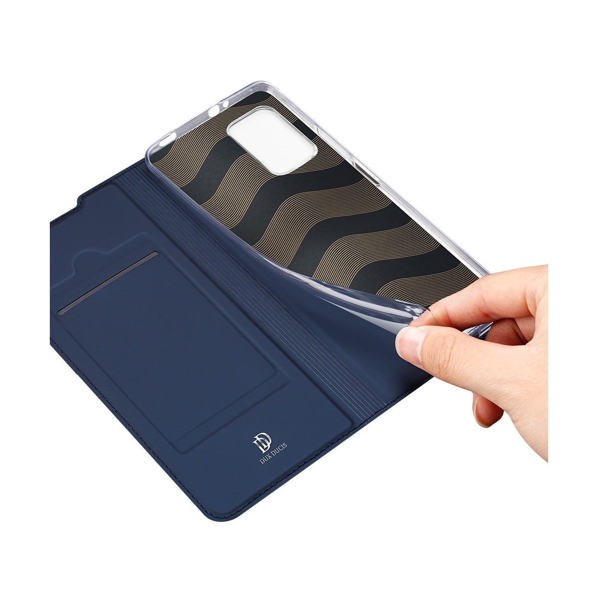 Funda Piel Soporte Magnética Dux Ducis para Xiaomi POCO M3 / Redmi 9T color Azul