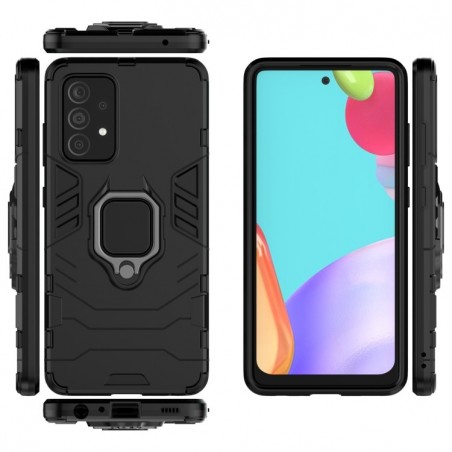 Funda Tough Armor con Anillo Giratorio Negra para Samsung Galaxy A52 / A52 5G / A52s 5G