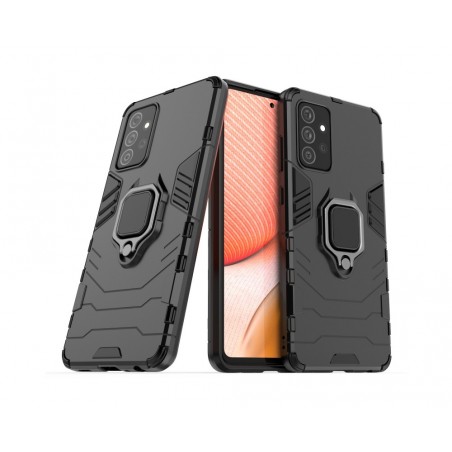 Funda Tough Armor con Anillo Giratorio Negra para Samsung Galaxy A72