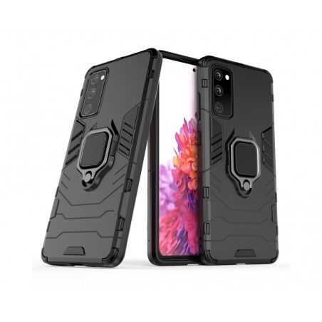 Funda Tough Armor con Anillo Giratorio Negra para Samsung Galaxy S20 FE