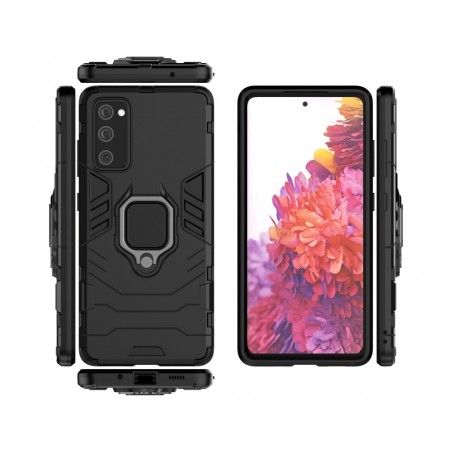 Funda Tough Armor con Anillo Giratorio Negra para Samsung Galaxy S20 FE