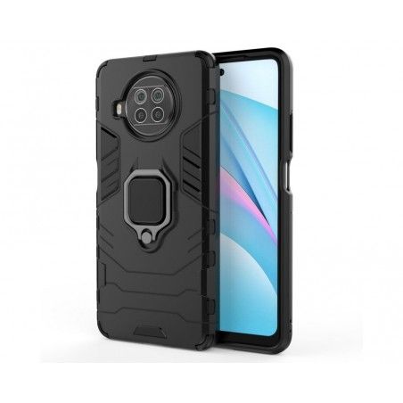 Funda Tough Armor con Anillo Giratorio Negra para Xiaomi Mi 10T Lite