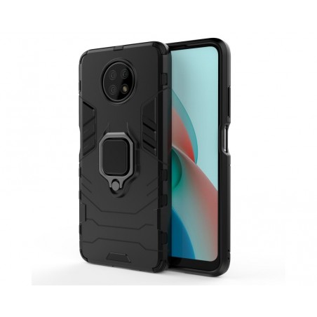Funda Tough Armor con Anillo Giratorio Negra para Xiaomi Redmi Note 9T 5G