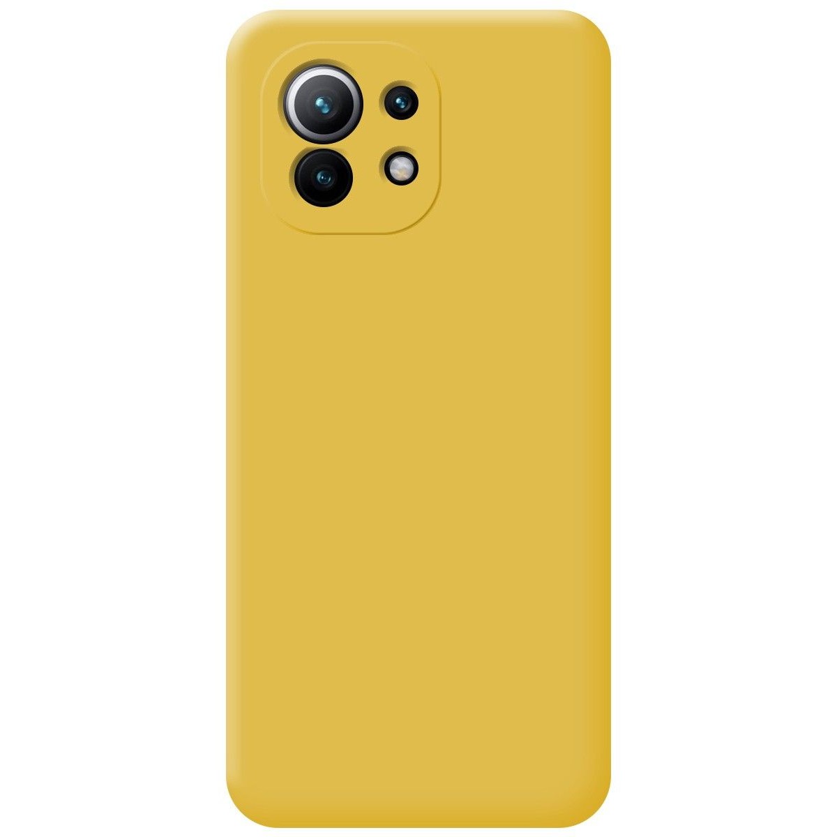 Funda Silicona Líquida Ultra Suave para Xiaomi Mi 11 5G color Amarilla