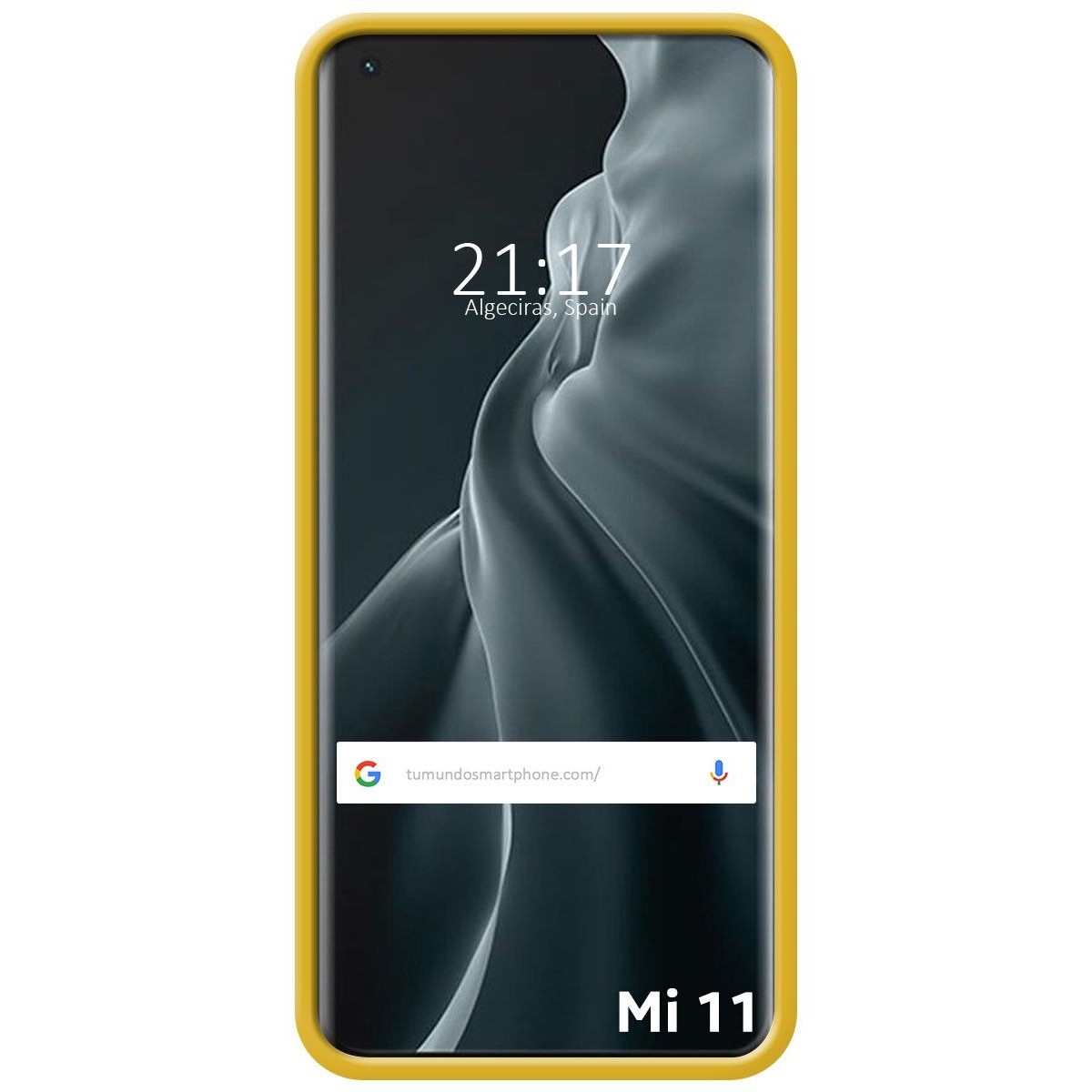 Funda Silicona Líquida Ultra Suave para Xiaomi Mi 11 5G color Amarilla