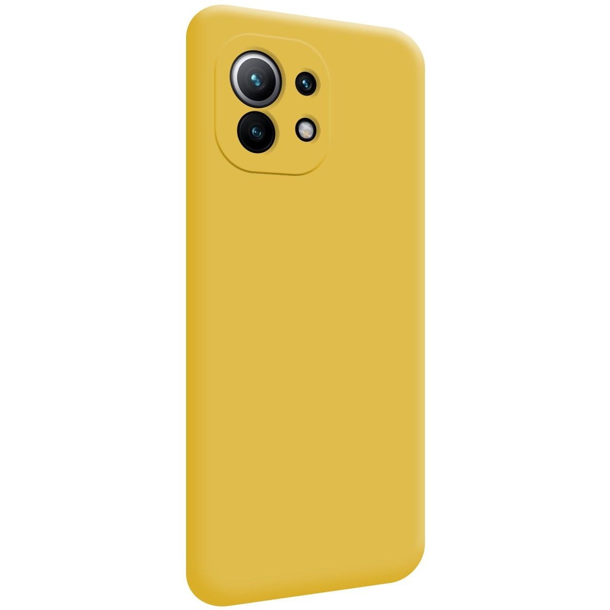 Funda Silicona Líquida Ultra Suave para Xiaomi Mi 11 5G color Amarilla