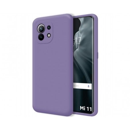 Funda Silicona Líquida Ultra Suave para Xiaomi Mi 11 5G color Morada