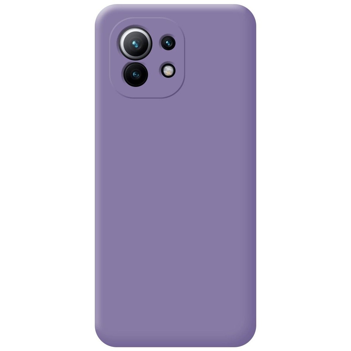 Funda Silicona Líquida Ultra Suave para Xiaomi Mi 11 5G color Morada