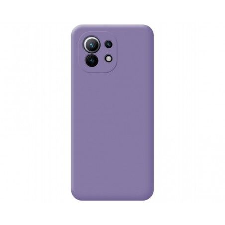 Funda Silicona Líquida Ultra Suave para Xiaomi Mi 11 5G color Morada