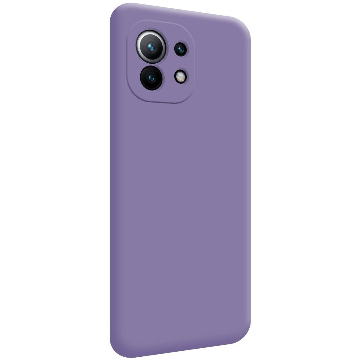 Funda Silicona Líquida Ultra Suave para Xiaomi Mi 11 5G color Morada