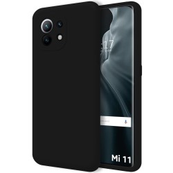 Funda Silicona Líquida Ultra Suave para Xiaomi Mi 11 5G color Negra