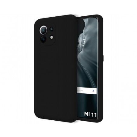 Funda Silicona Líquida Ultra Suave para Xiaomi Mi 11 5G color Negra