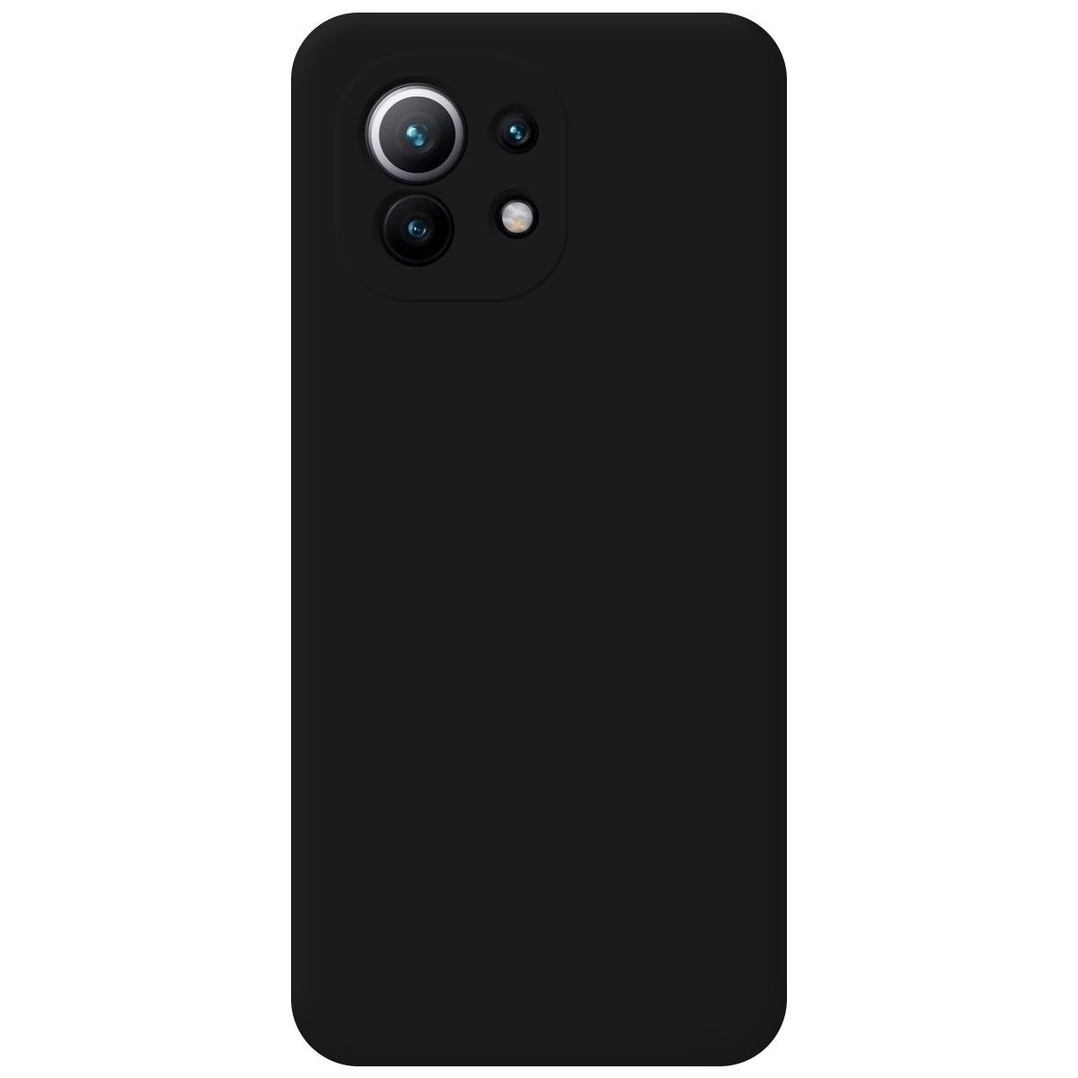 Funda Silicona Líquida Ultra Suave para Xiaomi Mi 11 5G color Negra
