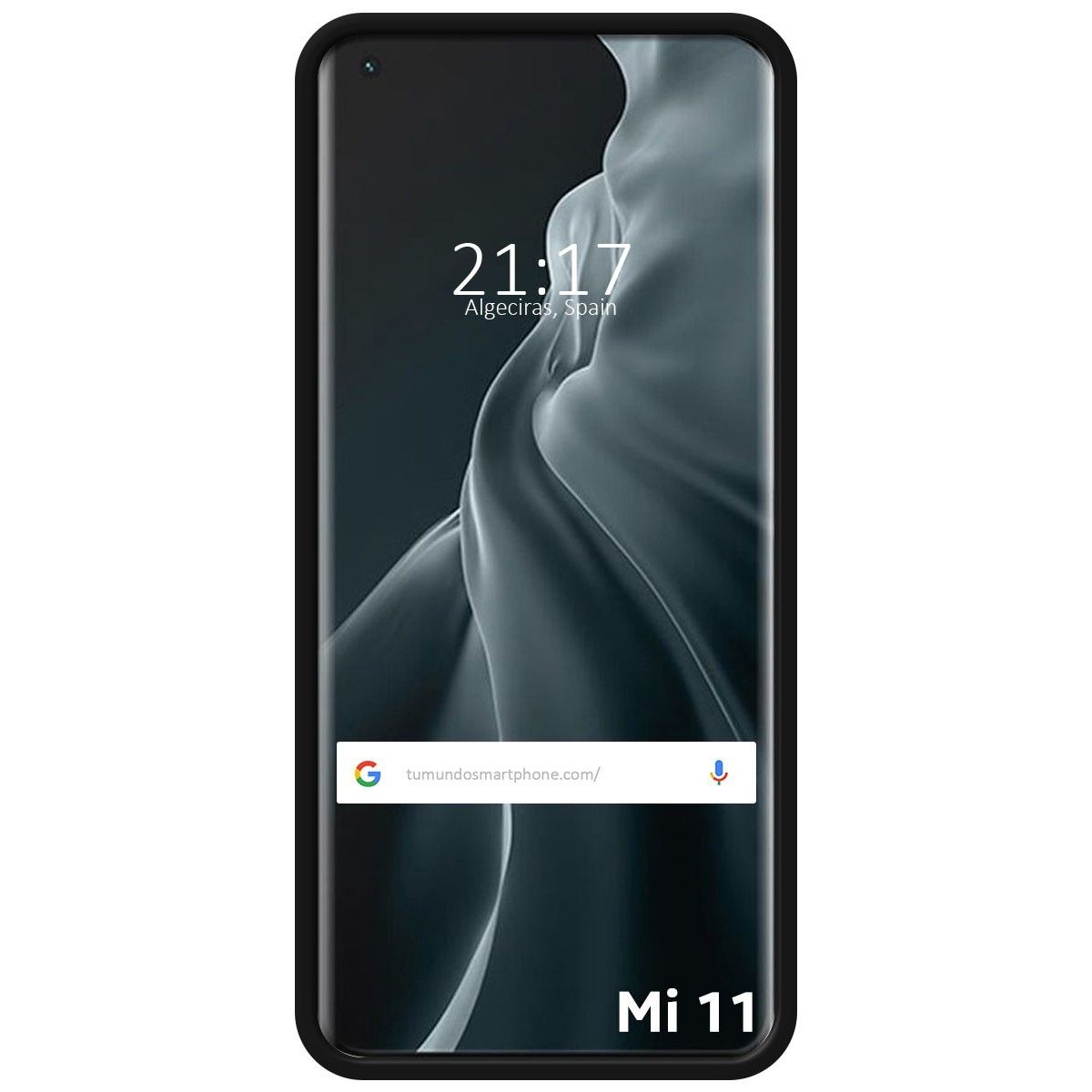Funda Silicona Líquida Ultra Suave para Xiaomi Mi 11 5G color Negra