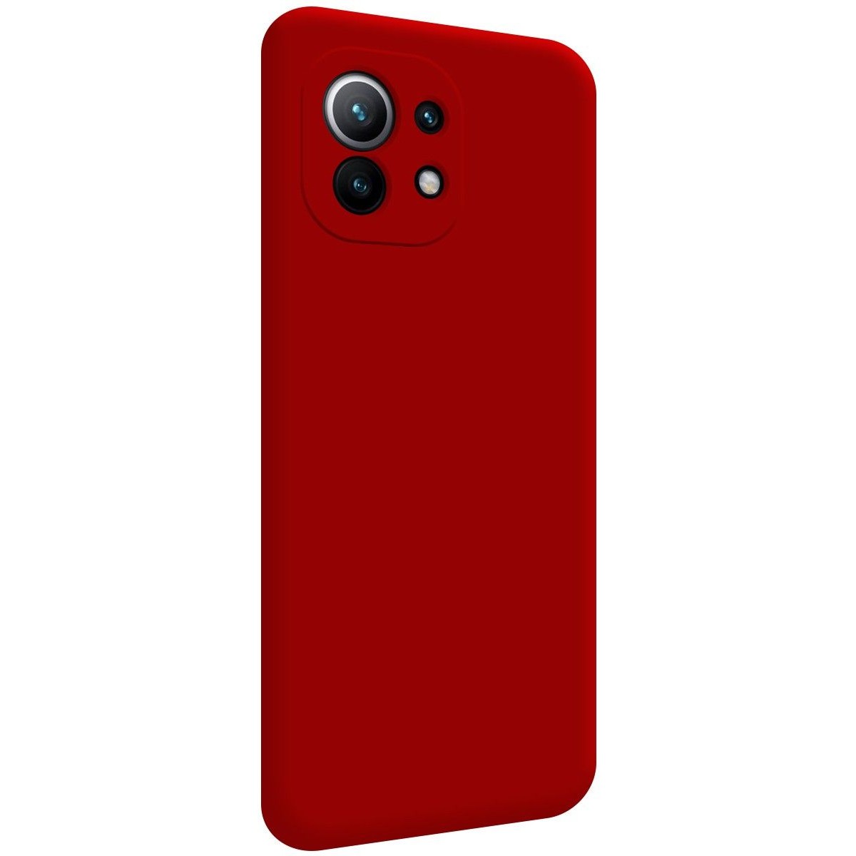 Funda Silicona Líquida Ultra Suave para Xiaomi Mi 11 5G color Roja