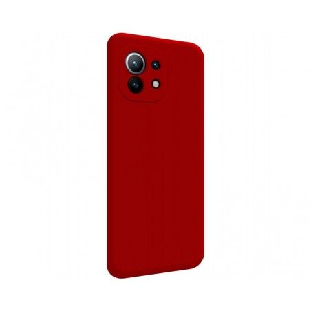 Funda Silicona Líquida Ultra Suave para Xiaomi Mi 11 5G color Roja