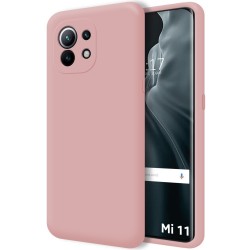 Funda Silicona Líquida Ultra Suave para Xiaomi Mi 11 5G color Rosa