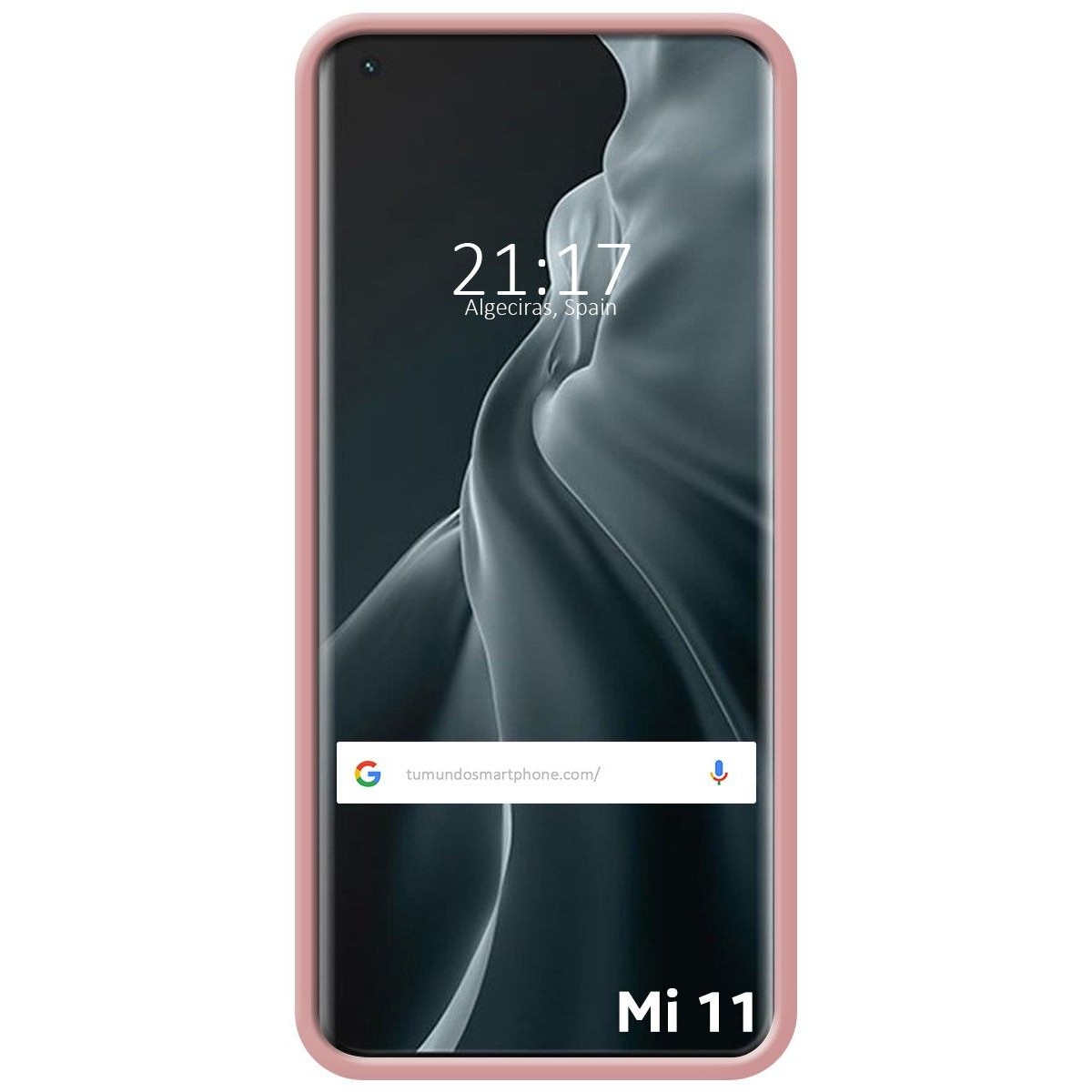 Funda Silicona Líquida Ultra Suave para Xiaomi Mi 11 5G color Rosa