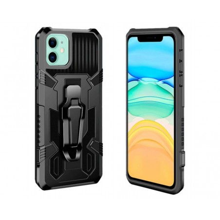 Funda Tough Armor Negra con Clip Magnético para Iphone 11 (6.1)