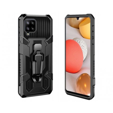 Funda Tough Armor Negra con Clip Magnético para Samsung Galaxy A42 5G
