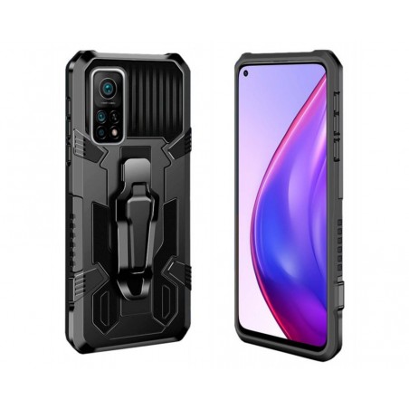 Funda Tough Armor Negra con Clip Magnético para Xiaomi Mi 10T / MI 10T Pro