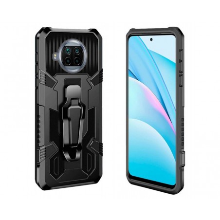 Funda Tough Armor Negra con Clip Magnético para Xiaomi Mi 10T Lite