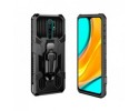 Funda Tough Armor Negra con Clip Magnético para Xiaomi Redmi 9