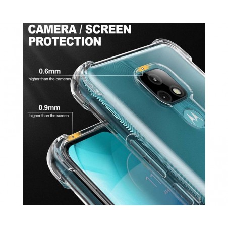 Funda Gel Tpu Anti-Shock Transparente para Motorola Moto E7
